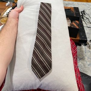 Brown Striped Tie